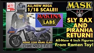 M.A.S.K. TOYS – SLY RAX & PIRANHA Return Via Ramen Toy’s MAKINA! All-New 4 & 6 Inch Figure Scales!
