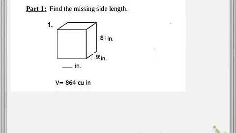 Volume missing side length