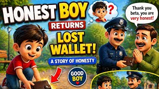 Honest Boy Story 😊 | Ali Returns Lost Wallet 💼 | Moral Story for Kids screenshot 5