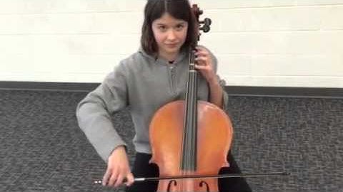 The Moorhead Spud (cello) way to bow straight on D and A