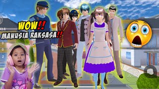 TURN EVERYONE INTO A GIANT IN SAKURA SCHOOL SIMULATOR‼️ YOU CAN STAMP HOUSES‼️ 😂 wkwkwkwk screenshot 5