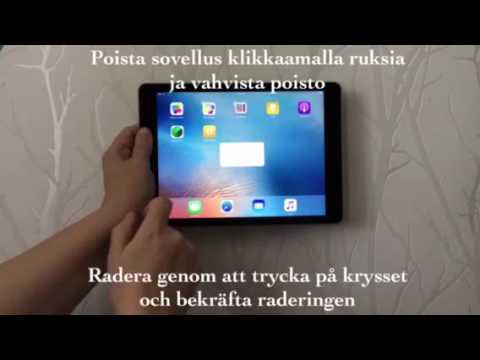Sovellusten poistaminen iPadilta