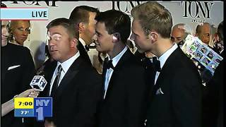 2013 Tony Awards: Red Carpet - Peter Billingsley, Benj Pasek and Matthew Morrison