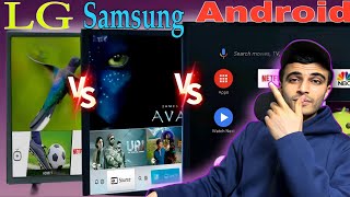 مقارنة افضل تلفزيون سمارت 2023 | lg vs samsung vs android tv