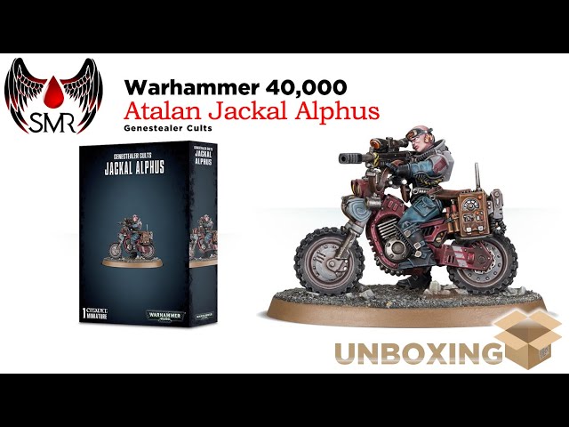 Jackal Alphus - Genestealer Cults Warhammer 40k Model Kit, 13 Components With 60mm Oval Base