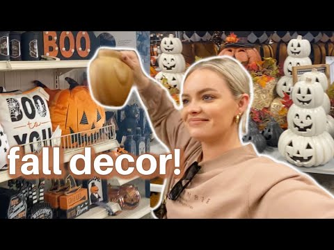 SHOP WITH ME FOR FALL DECOR 🍂 Home Goods, Hobby Lobby, Michaels, At Home, Bath & Body Works!