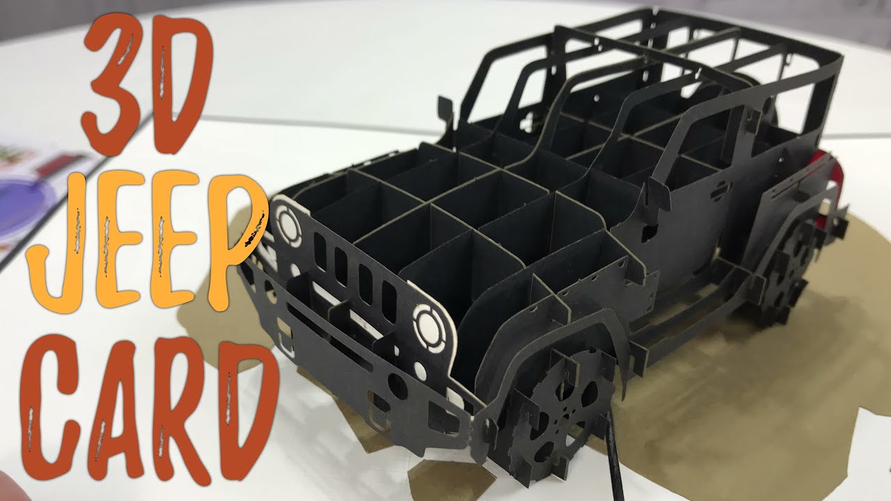 Download 3d Pop Up Jeep Wrangler Greeting Card By Poplife Cards Review Youtube