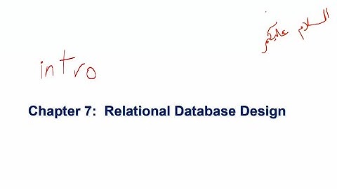 L12: More about Database-Design process intro to ch7