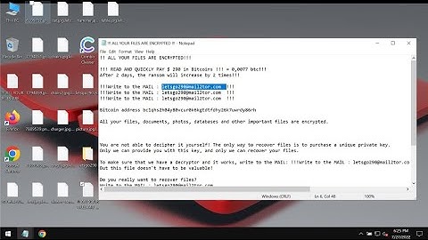 Letsgo290 [.a.k.a. Letsgo600] ransomware removal instructions.