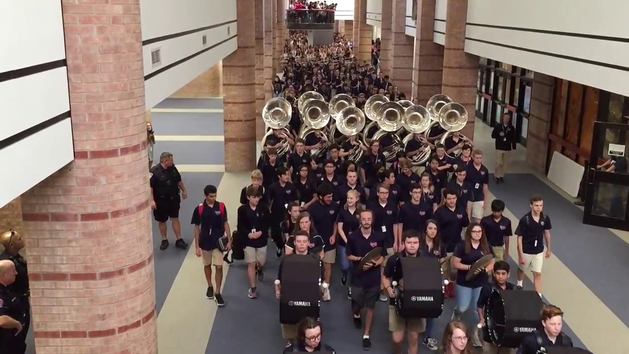 2017 Allen Eagle Escadrille - AHS Pep Rally - 9/1 - YouTube