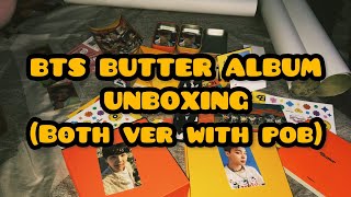 BTS BUTTER ALBUM UNBOXING (BOTH VER WITH WEVERSE POB)