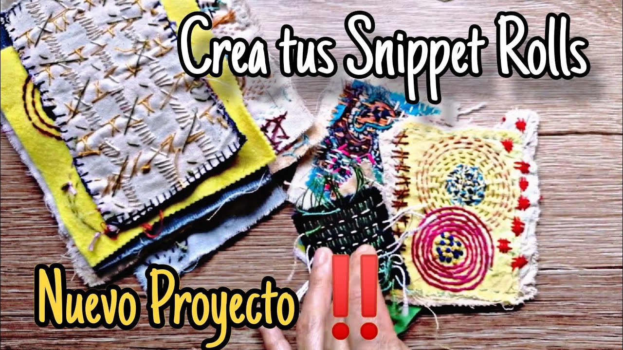 Aprovecha Todas Tus Telas y Retazos!! Creando un Snippet Roll desde Cero