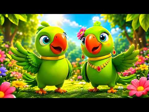 I Am a Green Parrot | I Am a Parrot, I Am a Parrot | Mitthu Mitthu | Hindi Rhymes | Bachpan Rhyme...