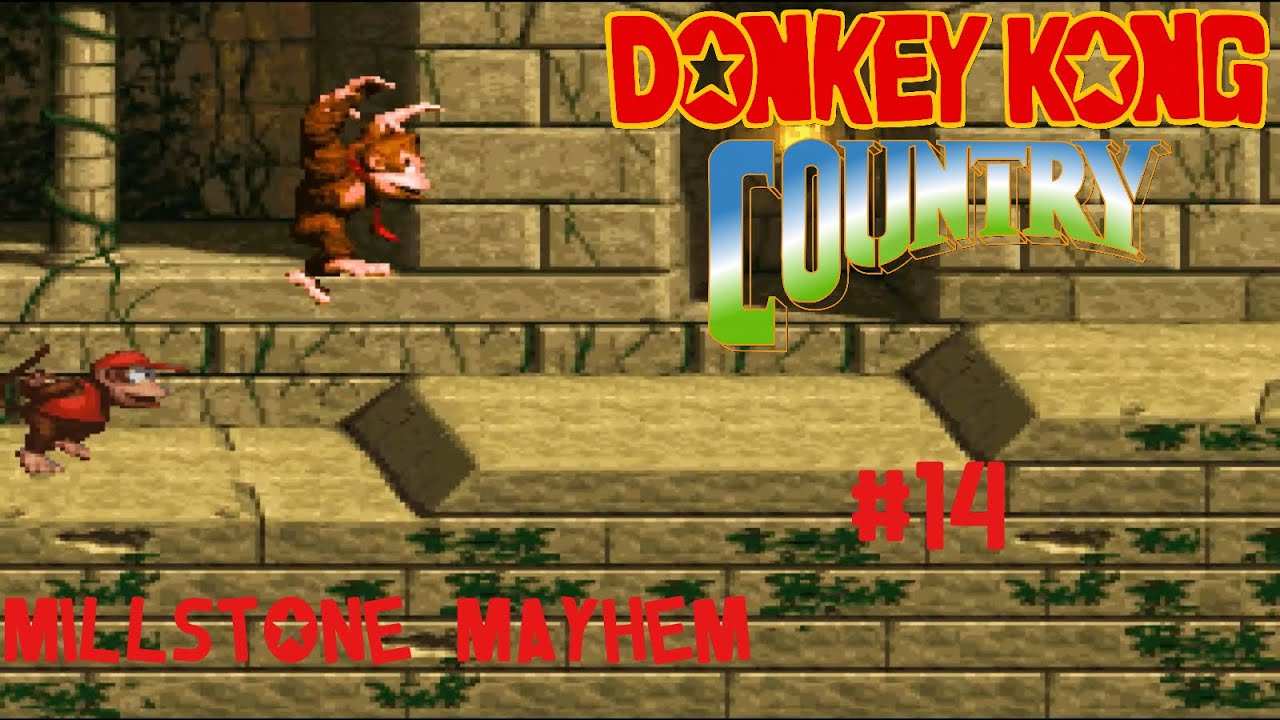 Donkey kong Country 14 Monkey Mines Millstone Mayhem (SNES) YouTube