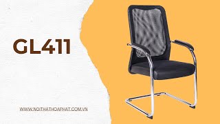Ghế Họp Tựa Lưới GL411 | Sự Kết Hợp Hoàn Hảo Giữa Tiện Nghi và Phong Cách