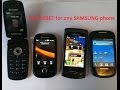 Full Reset Any SAMSUNG mobile phone