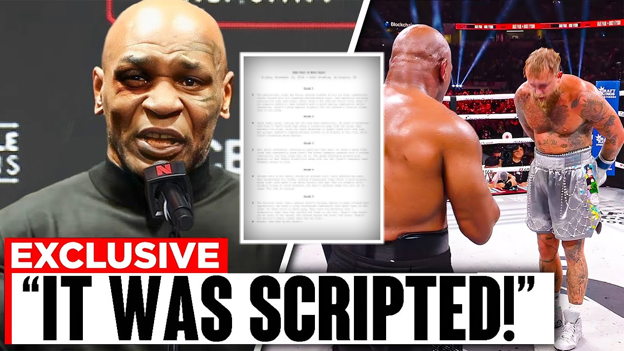 Jake Paul Vs Mike Tyson was Rigged Script Leaked - YouTube