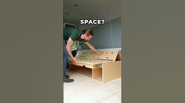 This impressive DIY futon kit gives you a convertible couch/bed in your camper van build! 😮