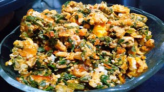 Healthy Spinach Egg Scramble | Palak Egg Bhurji | How to make