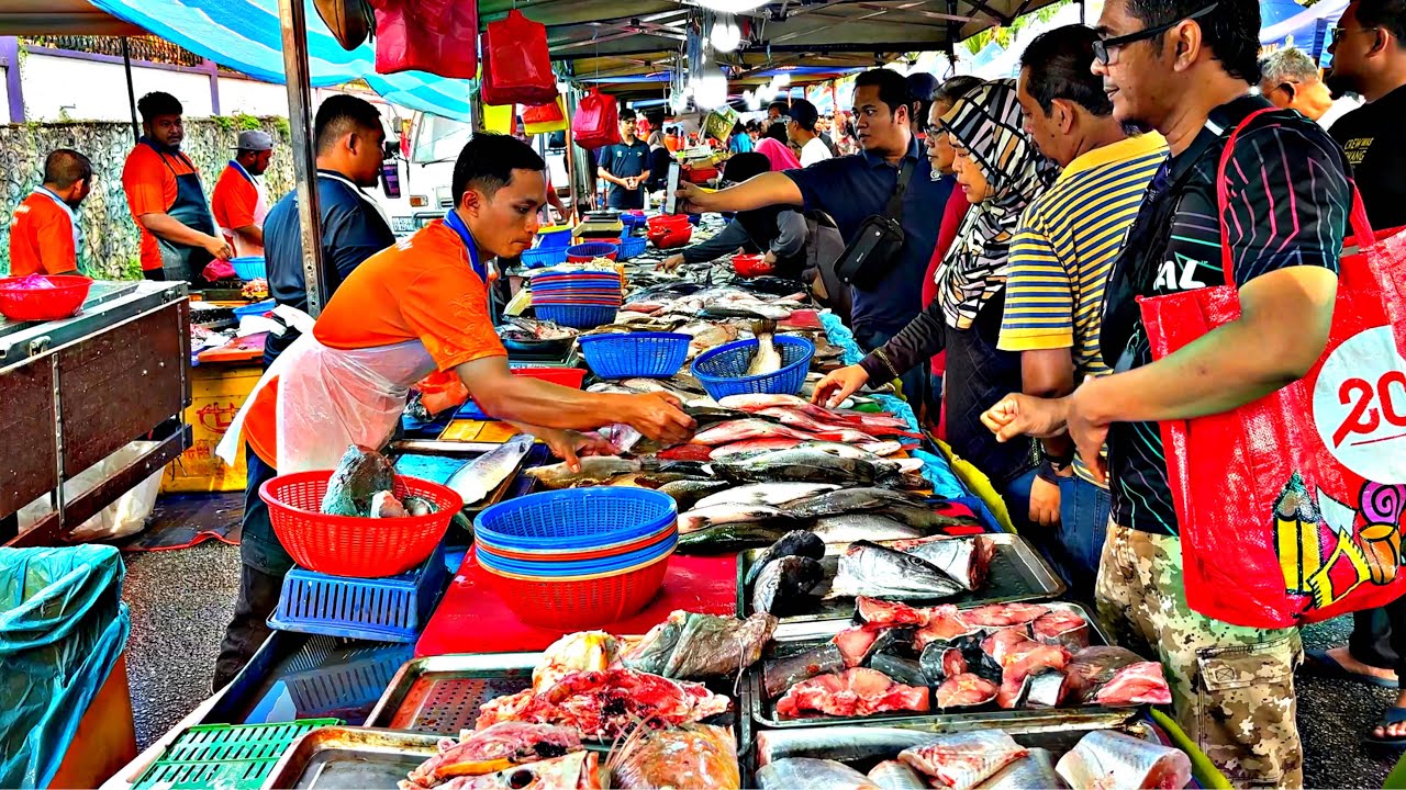 Pasar Pagi SELANGOR - Pasar Tani Saujana Utama Sungai Buloh | Malaysia Morning Market Street Food