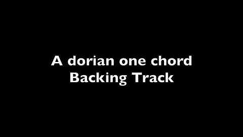 A dorian one chord Backing Track (BPM:105)