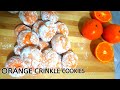 Do u have orange🍊//#Orange crinkle cookies a yummy snack for kids💜❤