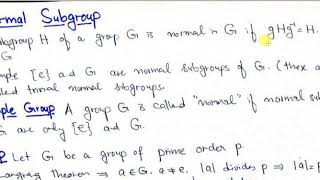 Normal Subgroup Part2