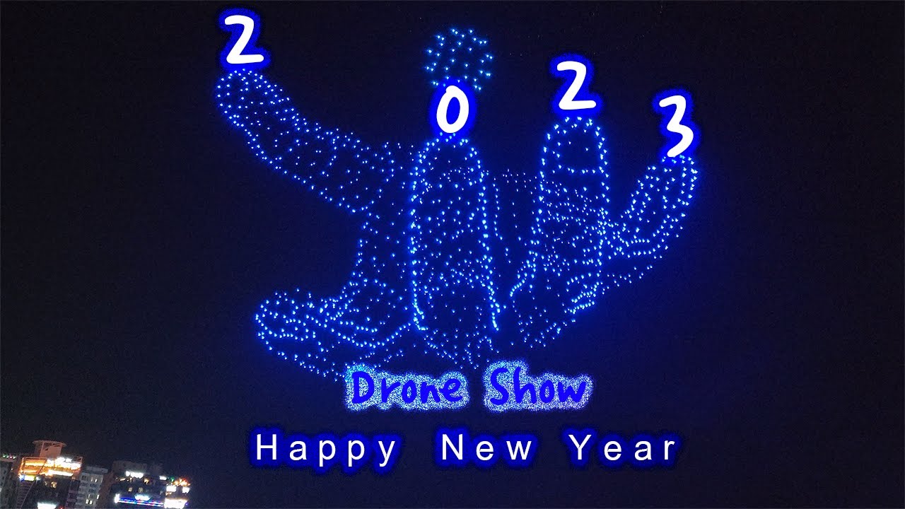 New Year Drone Show (1,500 Drones greeting new year 2023') / 2023 새해맞이