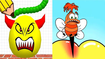 Help Monster 2 Tricky Puzzle vs Draw To Smash - Satisfying ASMR Best Funny Gameplay