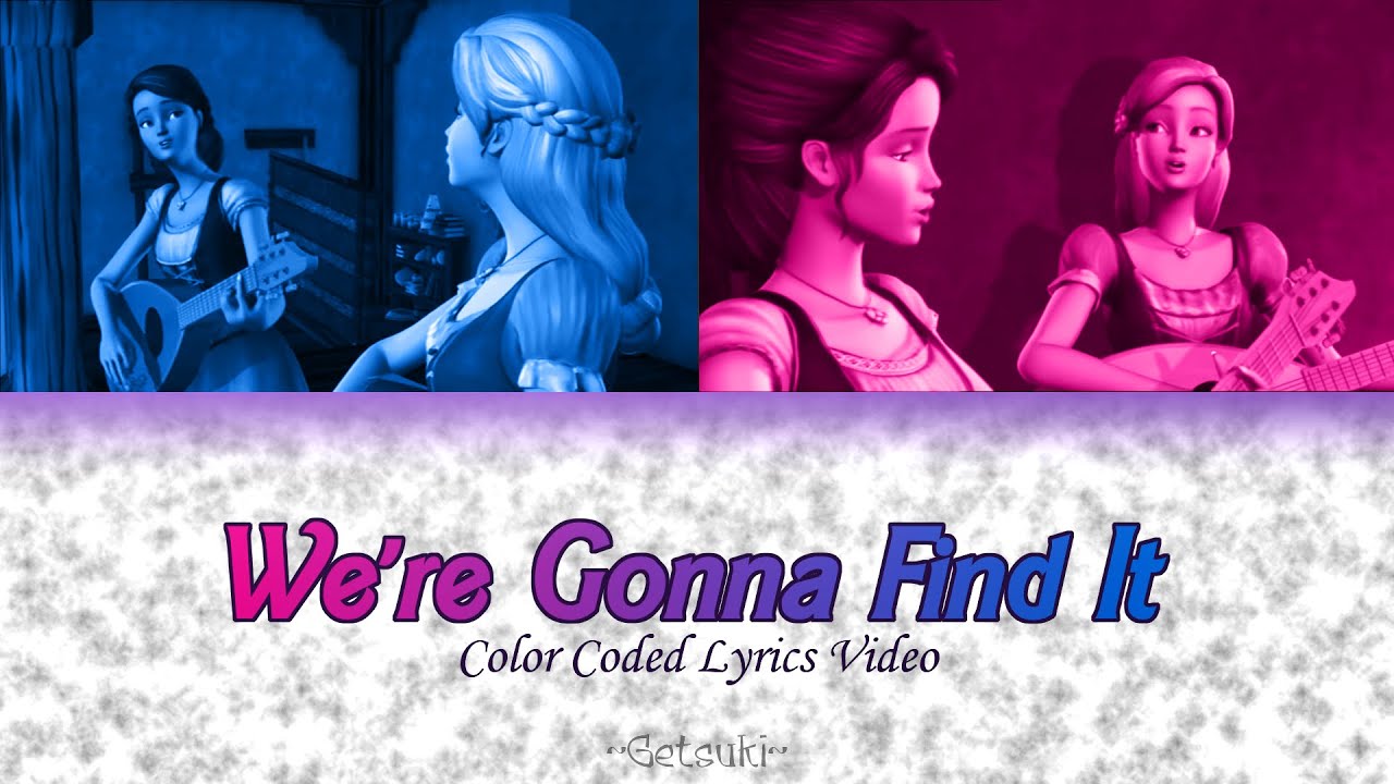 We're Gonna Find It | Color Coded Lyrics video (ENG) |【Barbie & The Diamond Castle】