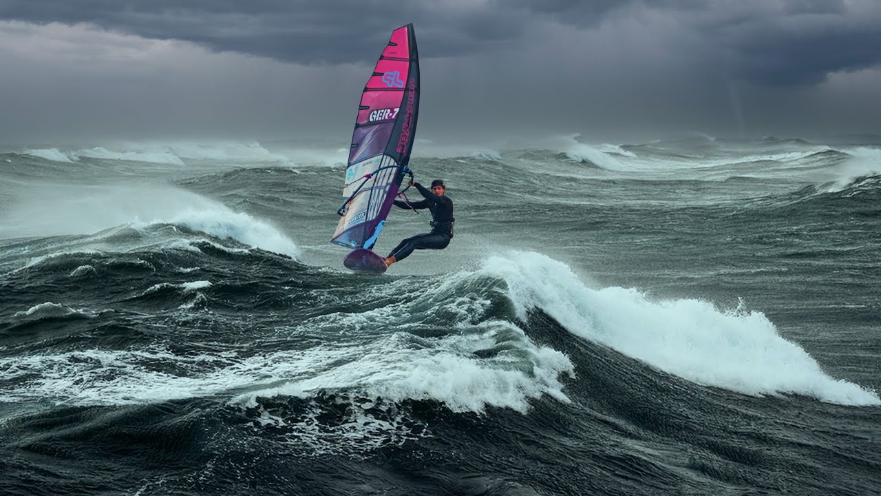 🤯🌪️ CHASING a WINDFORCE 10 STORM in Denmark