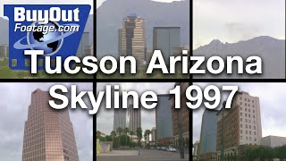 Tucson Arizona Skyline 1990s Stock Video Footage