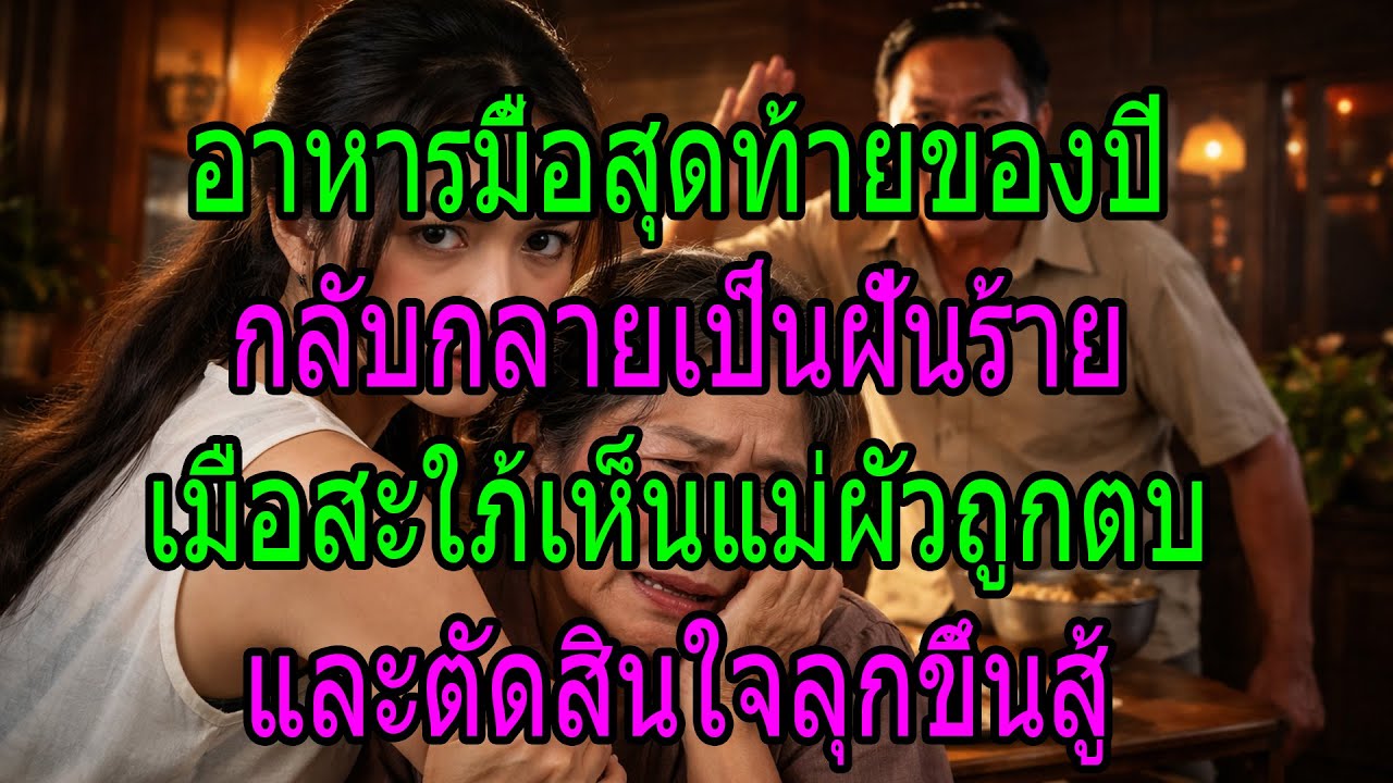 อาหารมื้อสุดท้ายของปี กลับกลายเป็นฝันร้าย เมื่อสะใภ้เห็นแม่ผัวถูกตบ และตัดสินใจลุกขึ้นสู้