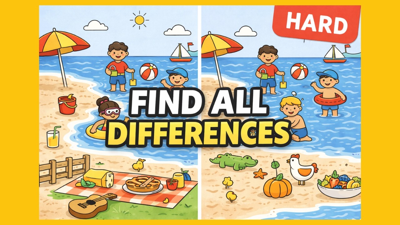 Spot the Difference: Only Sharp Eyes Find Them All! | 10 Puzzle Challenge