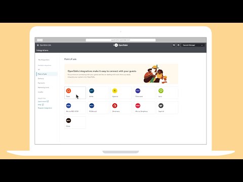 How to activate POS integrations with OpenTable