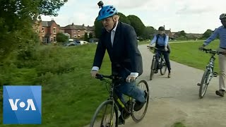 Britain PM Johnson Promotes Cycling to Get Fit