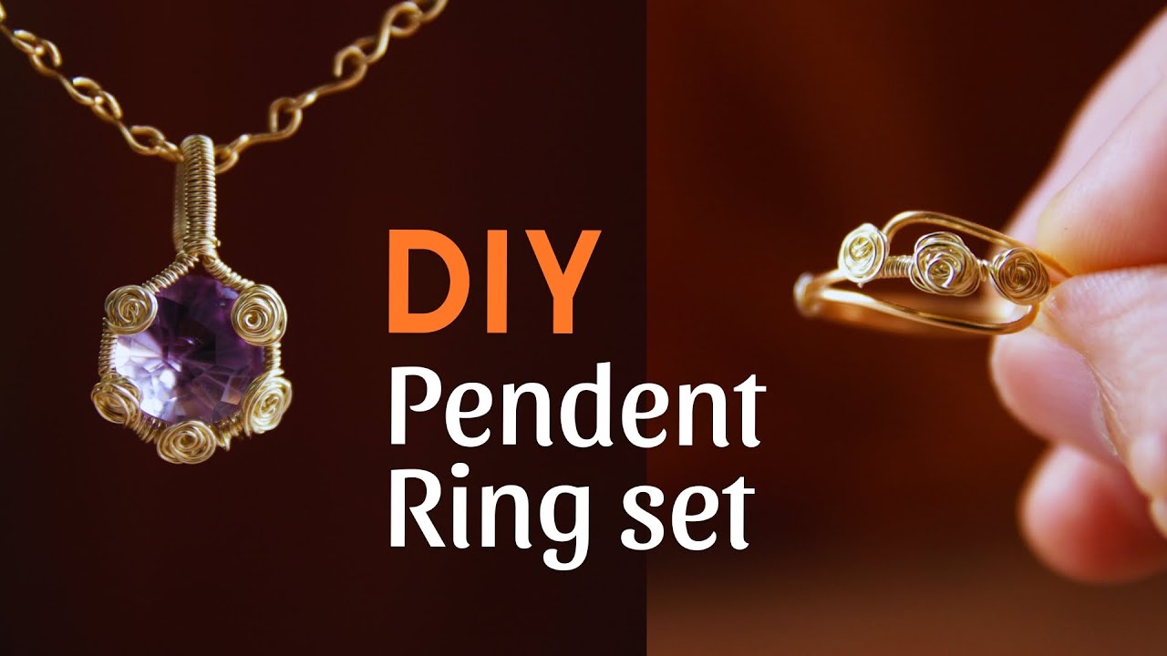 Easy Wire Wrapping Tutorial | Amethyst Rose Jewelry Set