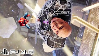 Spider - Man KINGPIN Vs SPIDERMAN Boss Fight -  PS4 PRO Gameplay