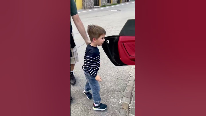 Kid Too Shy To Sit In A Lamborghini