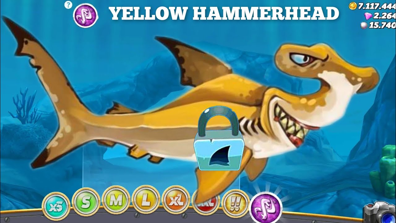 YELLOW HAMMERHEAD COMING SOON CONCEPT ? 🤔 Hungry Shark World YouTube