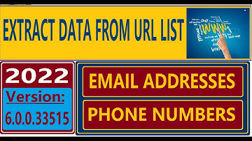 HOW TO EXTRACT DATA FROM URL LIST - data scraping crawler - extract contact data from any website