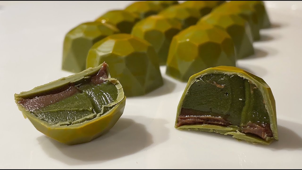 [난이도 하] 초코 그린티 러버들 환장하는 초코나무숲 수제 초콜릿 만들기 초콜릿 asmr