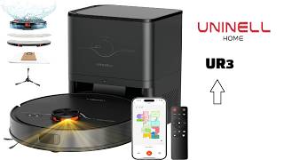 Uninell UR3 ! Robot Vacuum and Mop With 180-Minute Quiet Cleaning & Auto-Recharge