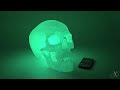 Glowing RGB Crystal Skull – A Cursed Relic for LARP, Cosplay &amp; RPGs