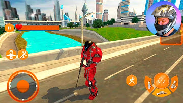 Flying School Bus Transformer Robot 2020 - Android Gameplay by Super Cars TV