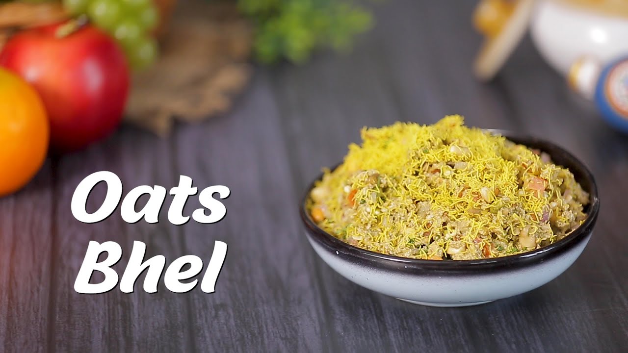 Oats Bhel | Oats Recipe For Weight Loss | Healthy Snacks Recipes | Chaat Recipe By Megha Joshi | India Food Network