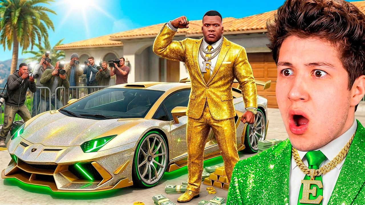 Jugando como el HOMBRE más FAMOSO y FUERTE de GTA 5! 😎💵 (Mods)