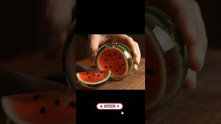 Разрез стеклянного арбуза, слушать в наушниках, каиф для ушей. #asmr #fruit #юмор