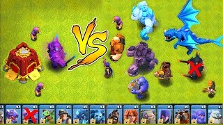 All Troops Vs. Siege Barracks Clash Of Clans New Update