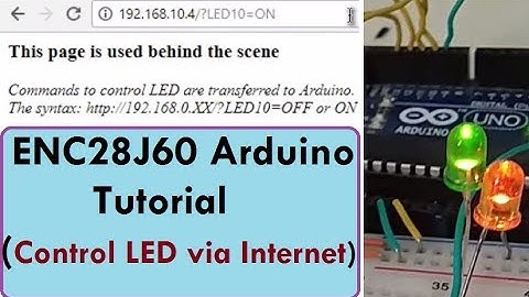 How to control LED using Internet ENC28J60 & Arduino Webserver
